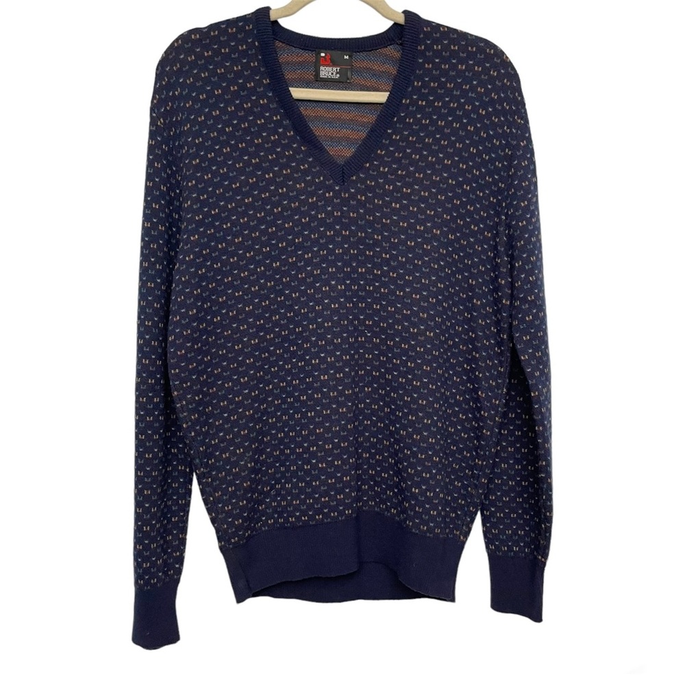 Robert Bruce Ribbed V-neck Pullover